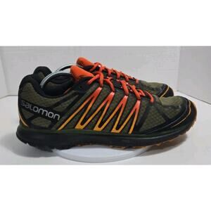 Salomon X-Tour City Trail Men’s Size 11.5 Low Top Sneakers Green/Orange